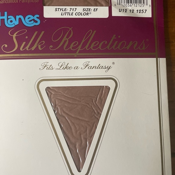 Vintage Lot 2 Hanes Silk Reflections Control Top Pantyhose Size EF Little Color - Picture 6 of 9